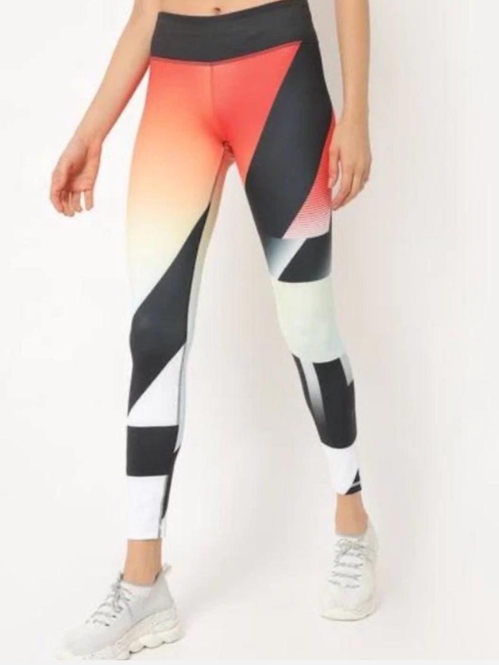 NWOT Reebok Low Rise Vivid Orange  Crossfit Lux Bold Tights Large